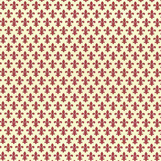 Burgundy Fleur De Lis Print Italian Paper ~ Carta Varese Italy